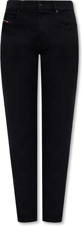 Diesel Casual Straight Zwart Katoen Jeans Black Heren