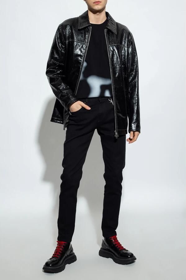 Diesel Slim Fit Zwart Denim 2019 D-Strukt Black Heren - Foto 6