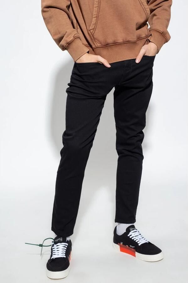 Diesel Slim Fit Zwart Denim 2019 D-Strukt Black Heren - Foto 7