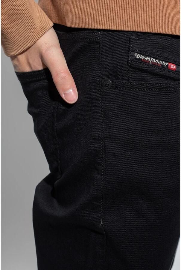 Diesel Slim Fit Zwart Denim 2019 D-Strukt Black Heren - Foto 2