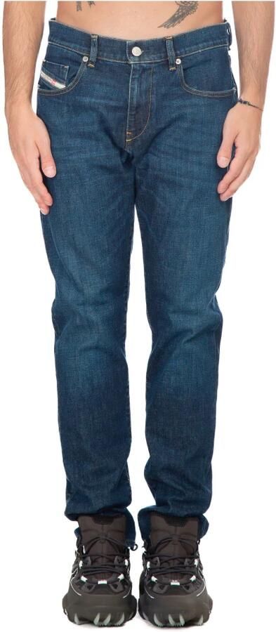 Diesel Donkerblauwe Stretch Denim Slim Fit Jeans Blauw Heren - Foto 5