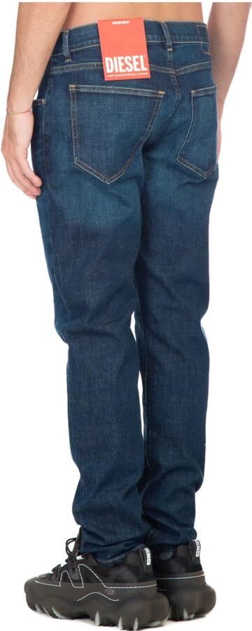 Diesel Donkerblauwe Stretch Denim Slim Fit Jeans Blauw Heren - Foto 6