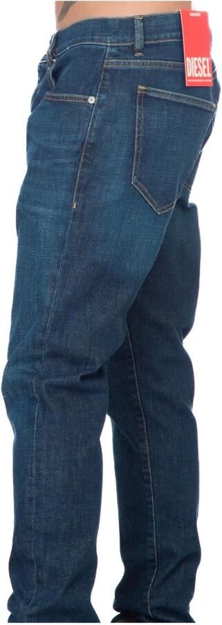 Diesel Donkerblauwe Stretch Denim Slim Fit Jeans Blauw Heren - Foto 10