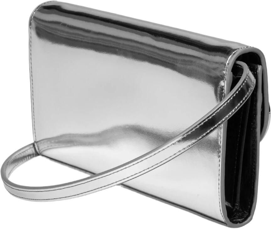 Diesel Hobo bags Silver Handbag With Prominent Logo And Detachable in zilver - Foto 3