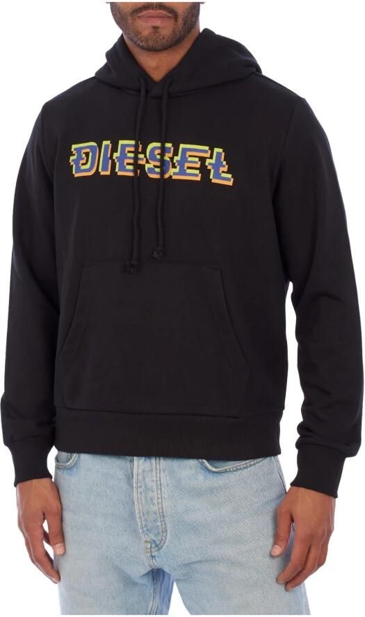 Diesel Stedelijke Hoodie met Verstelbare Capuchon Black Heren - Foto 4