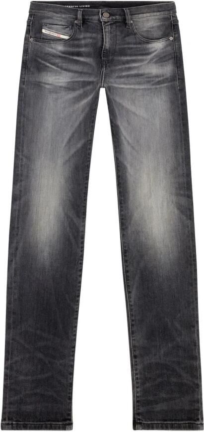 Diesel Zwarte Katoenen Denim Jeans Regular Fit Black Heren - Foto 6