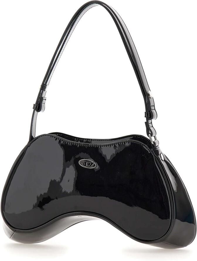 Diesel Zwarte Play schoudertas van synthetisch leer Black Dames