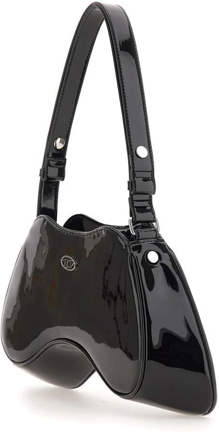 Diesel Zwarte Play schoudertas van synthetisch leer Black Dames - Foto 6