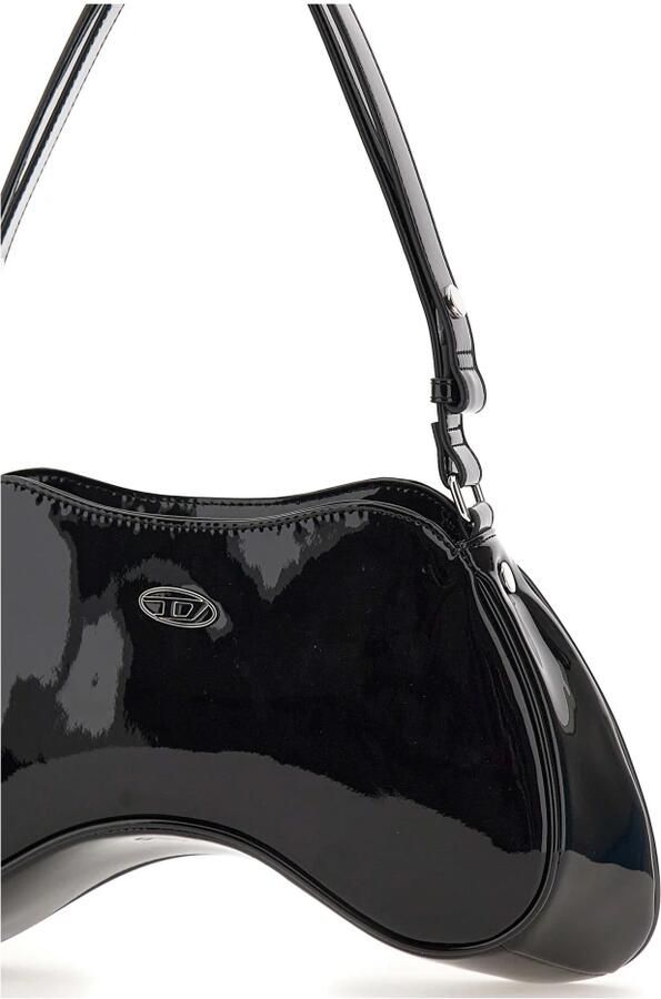 Diesel Zwarte Play schoudertas van synthetisch leer Black Dames - Foto 5