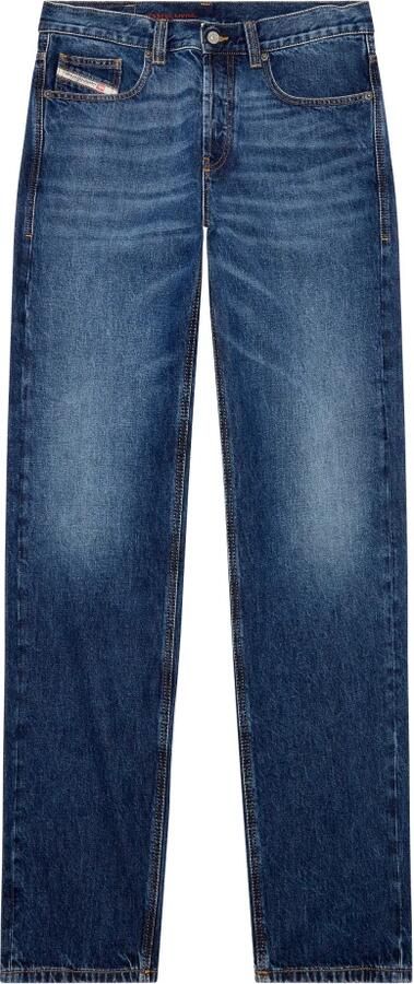 Diesel Klassieke Five-Pocket Jeans met Leren Patch Blue Heren - Foto 13