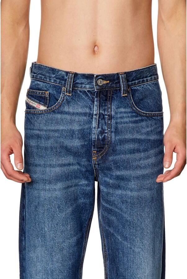 Diesel Klassieke Five-Pocket Jeans met Leren Patch Blue Heren - Foto 8