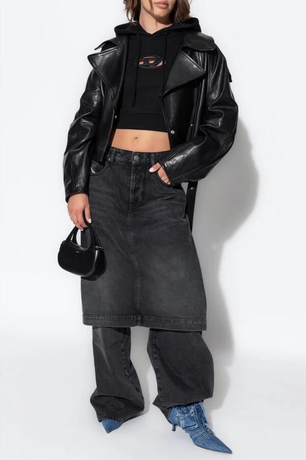 Diesel Zwarte Sweatshirt Stijlvol Comfortabel Vrouwen Black Dames - Foto 7