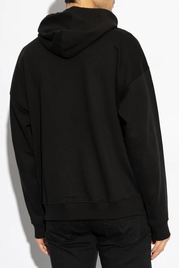 Diesel Zwarte Hoodie S-Ummer-Bigoval Collectie 2025 Black Heren - Foto 10