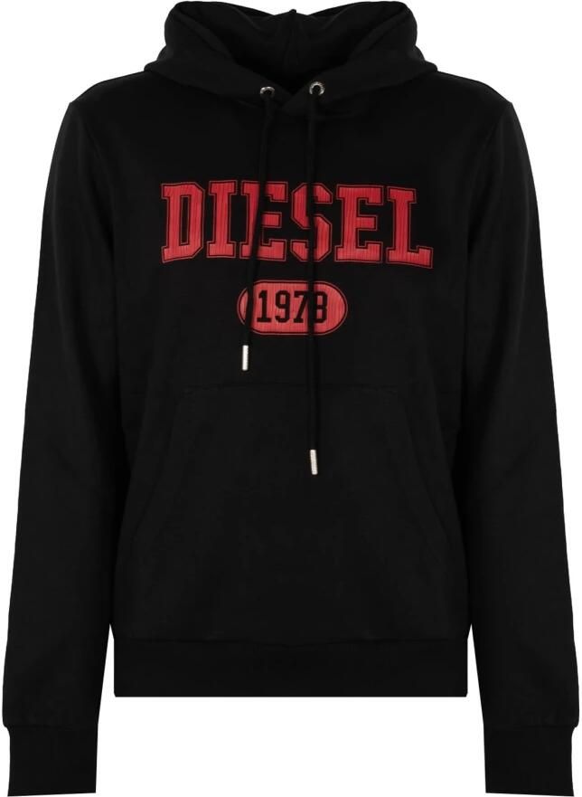 Diesel Zwarte hoodie voor heren Black Heren - Foto 4