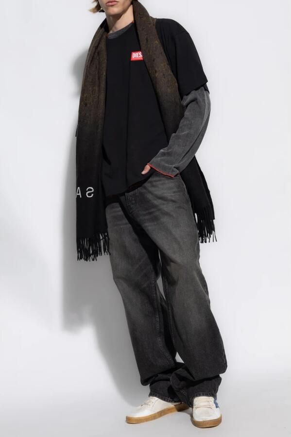 Diesel Zwarte T-Just-Nlabel T-shirt Black Heren - Foto 2