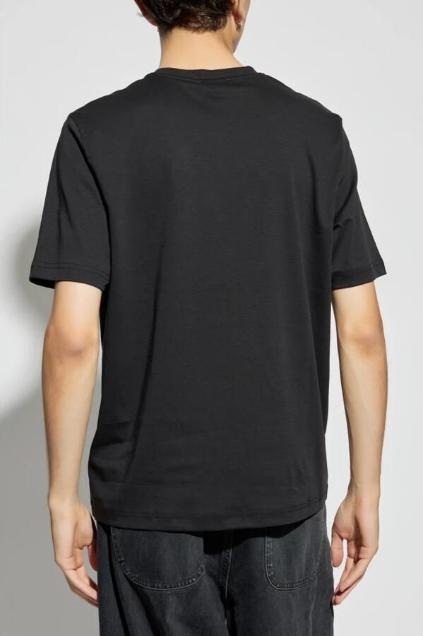 Diesel Zwarte Katoenen T-shirt Herfst-Winter 2024 Black Heren - Foto 4