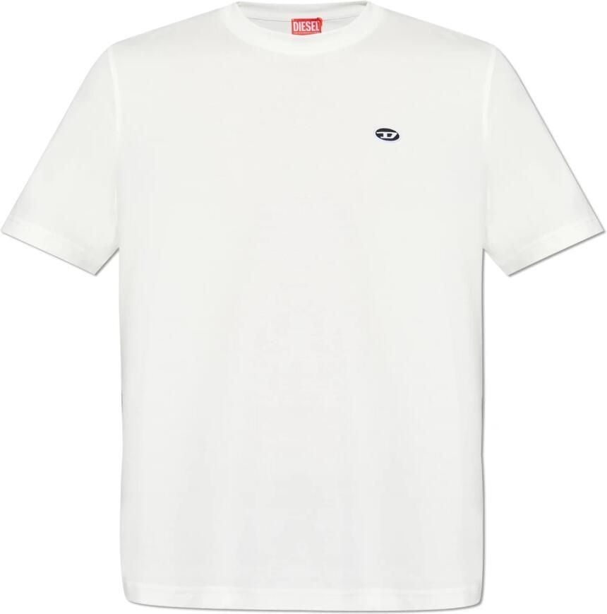 Diesel Stijlvolle T-shirts voor Mannen en Vrouwen White Heren