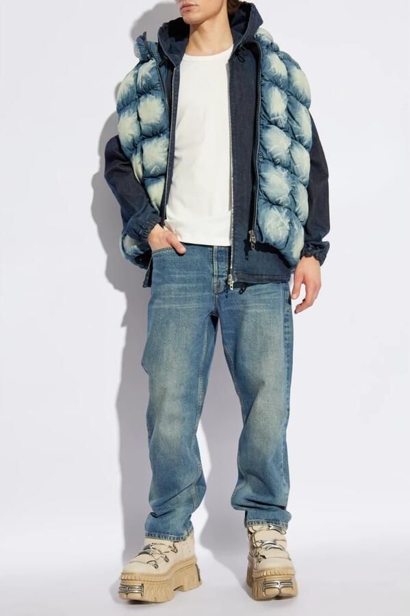 Diesel Witte T-shirt met verstelbare splitten White Heren - Foto 5