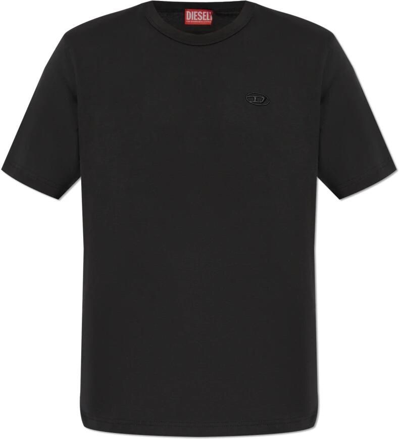 Diesel T-shirt T-Adjust-Slits-R17 Black Heren - Foto 4