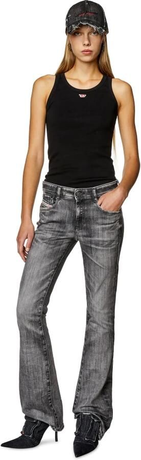 Diesel Tanktop met geborduurde D-patch Black Dames - Foto 4