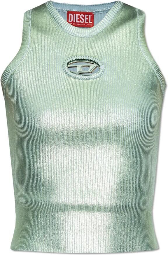 Diesel Top M-Caddix-Top-M Green Dames - Foto 5