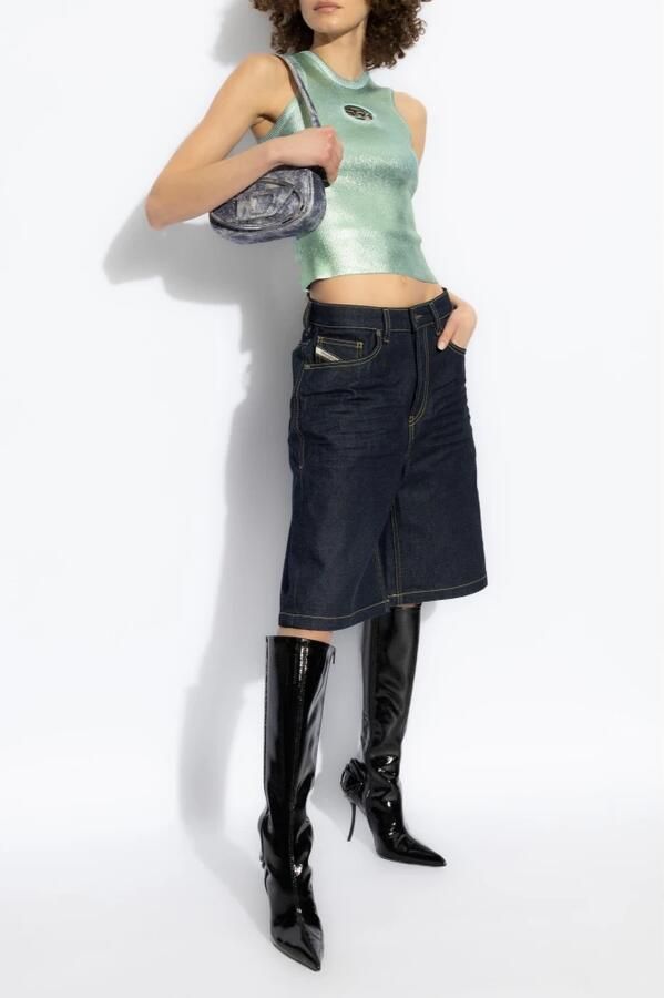 Diesel Top M-Caddix-Top-M Green Dames - Foto 2