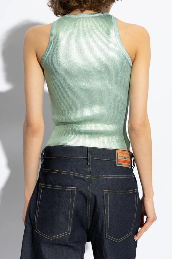 Diesel Top M-Caddix-Top-M Green Dames - Foto 4