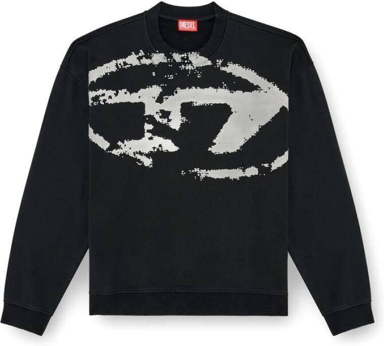 Diesel Zwarte Sweatshirt voor Mannen Black Heren