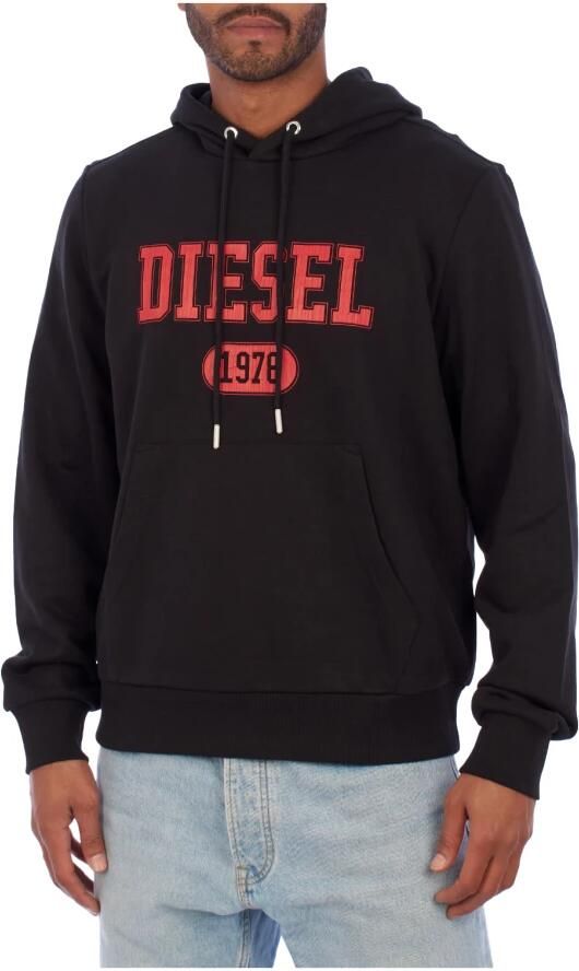 Diesel Zwarte hoodie voor heren Black Heren - Foto 3