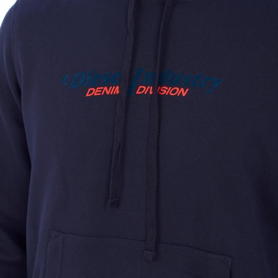 Diesel Urban Hoodie met Gedrukte Graphics Blue Heren - Foto 2