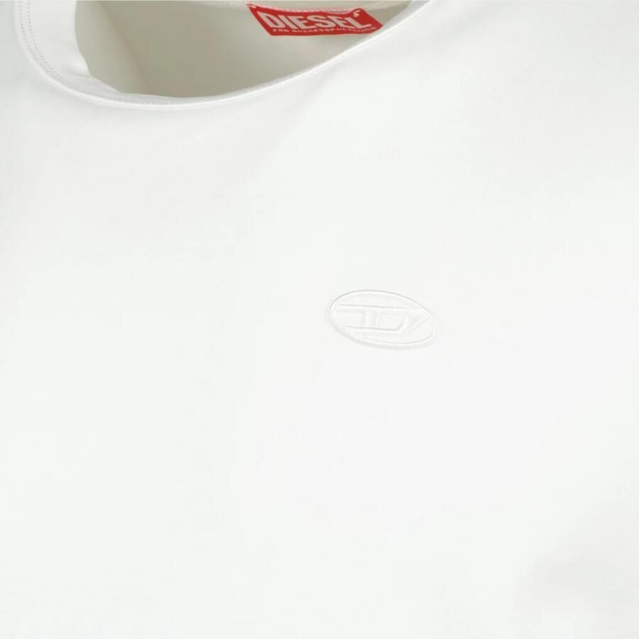 Diesel Witte T-shirt met verstelbare splitten White Heren