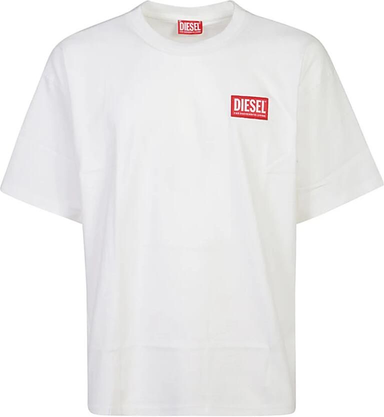 Diesel Witte T-shirts en Polos White Heren - Foto 3