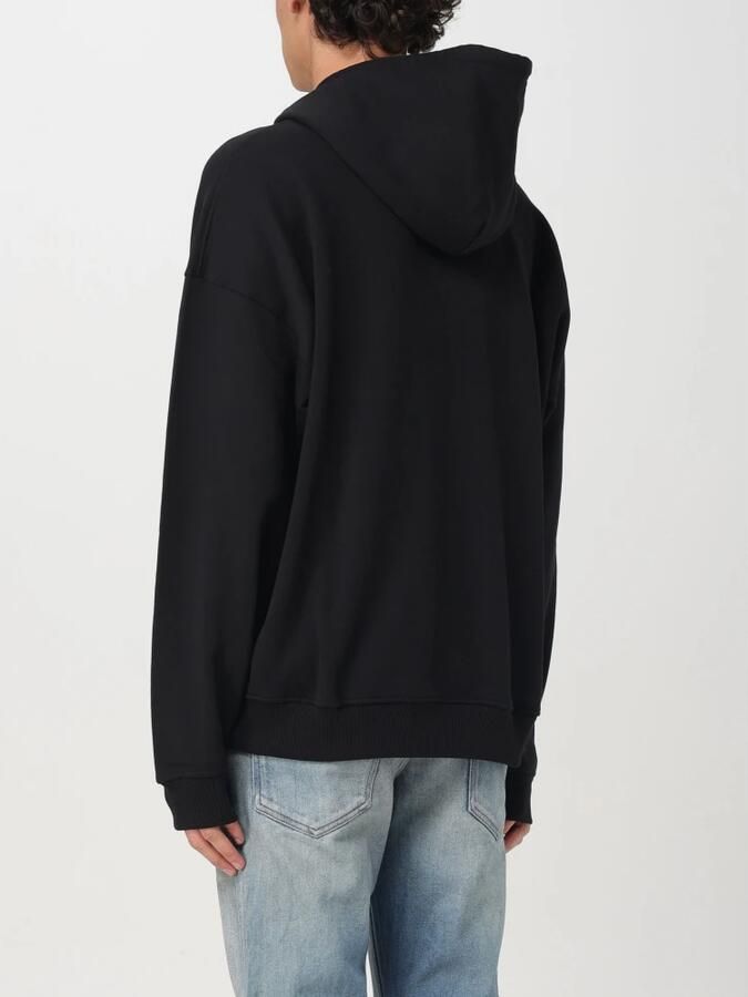 Diesel Zwarte Hoodie S-Ummer-Bigoval Collectie 2025 Black Heren