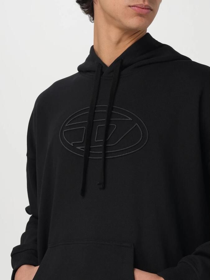 Diesel Zwarte Hoodie S-Ummer-Bigoval Collectie 2025 Black Heren - Foto 4