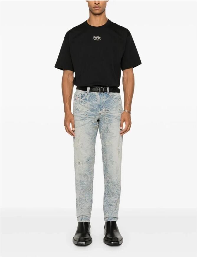 Diesel T-shirt Korte Mouw A16841 0CLBR T-REGS-OD-Q1-9XX BLACK - Foto 5