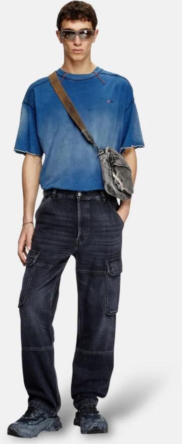 Diesel Denim Cargo Jeans Lente-Zomer 2025 Black Heren - Foto 7