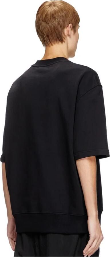 Diesel Zwarte Katoenen Sweatshirt met Zilveren Ovaal Black Heren - Foto 5