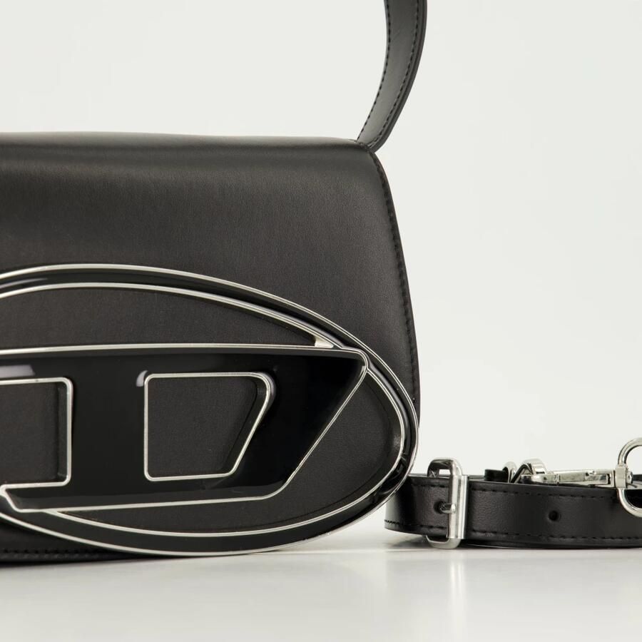 Diesel Zwarte Crossbody Tas Elegant Metalen Logo Black Dames - Foto 3