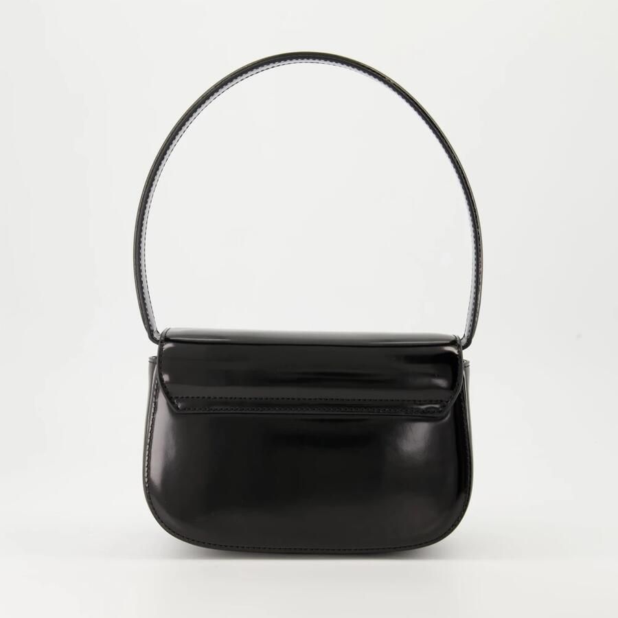 Diesel Zwarte leren schoudertas Magnetische sluiting Black Dames - Foto 2