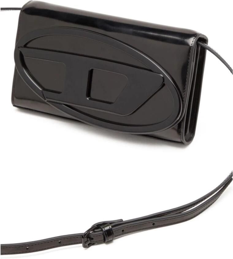 Diesel Crossbody bags Dames Wallet Strap Zwart in zwart - Foto 5