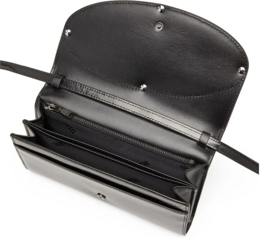 Diesel Crossbody bags Dames Wallet Strap Zwart in zwart - Foto 5