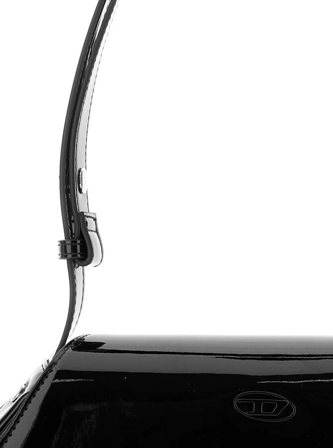 Diesel Zwarte schoudertas met ovaal D-logo Black Dames - Foto 3