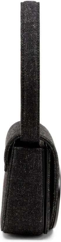 Diesel Zwarte schoudertas met Oval D-plaat Black Dames - Foto 6