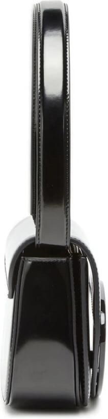 Diesel Zwarte leren schoudertas Magnetische sluiting Black Dames - Foto 13