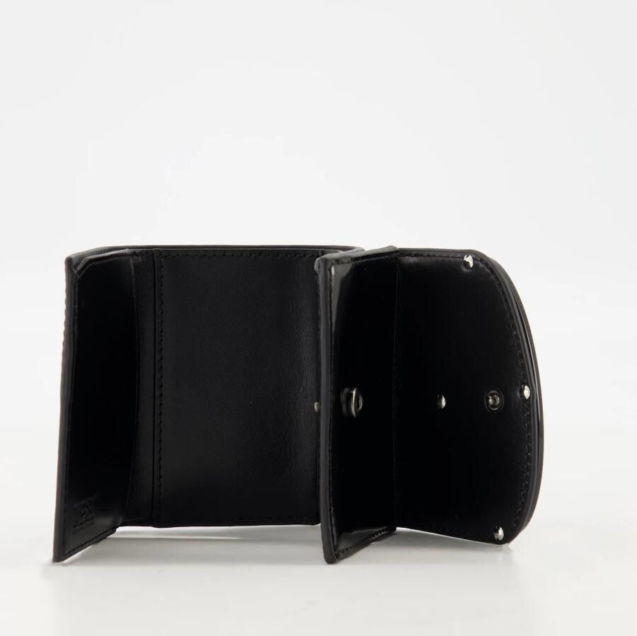 Diesel Zwarte Tri Fold Portemonnee Lente-Zomer 2025 Black Dames