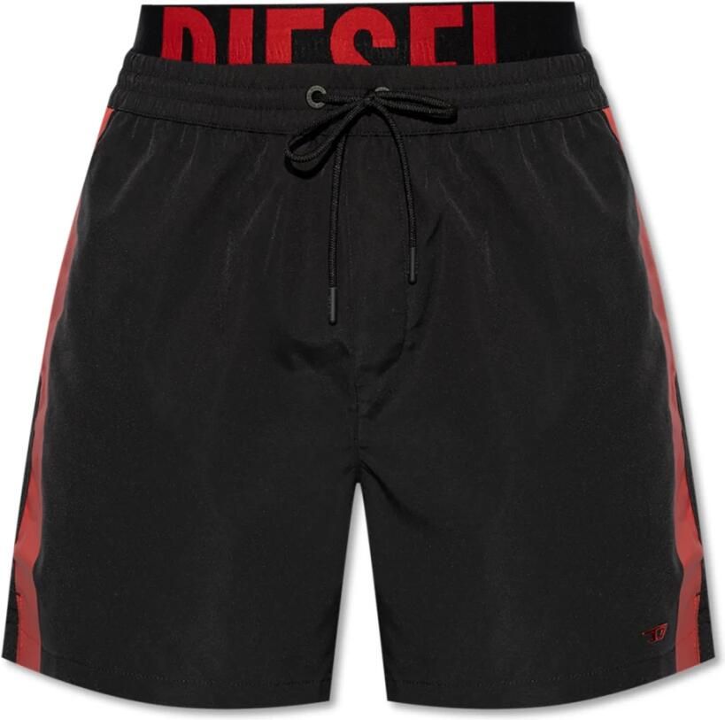 Diesel Zwembroek A17465 0EPBA VISPER-41-D-POP-E3976 BLACK - Foto 4