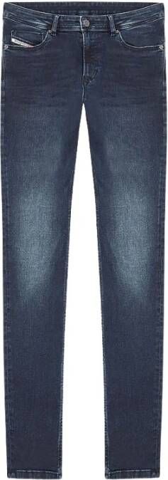 Diesel Donkerblauwe Stretch Denim Skinny Fit Jeans Blauw Heren