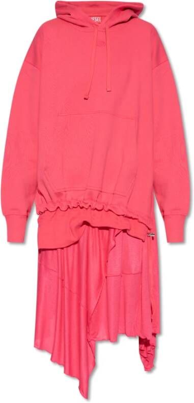 Diesel Roze jurk `D-Roller-Nw` Pink Dames