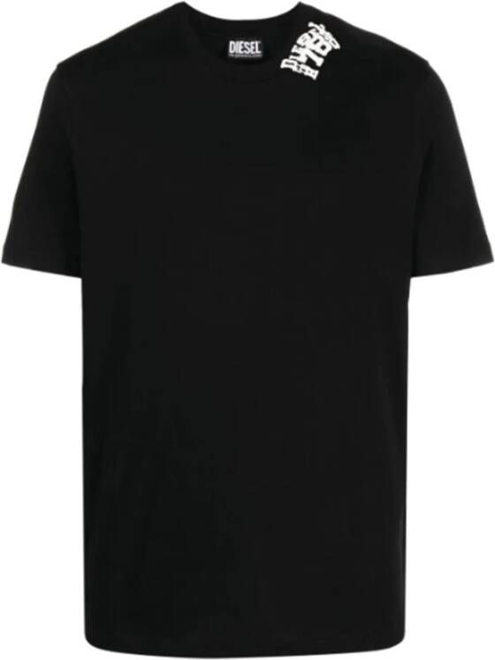 Diesel Elegante en Comfortabele Heren T-Shirt Collectie Zwart Heren