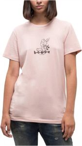 Diesel Embroidered rabbit cotton t -shirt Roze Dames